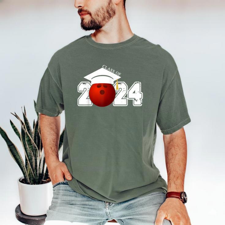Class Of 2024 Graduation For Him Her Bowling Sports Men's Comfort Colors T-Shirt