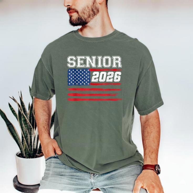 Class Of 2026 Senior Back To School American Flag Graduation Men's Comfort Colors T-Shirt