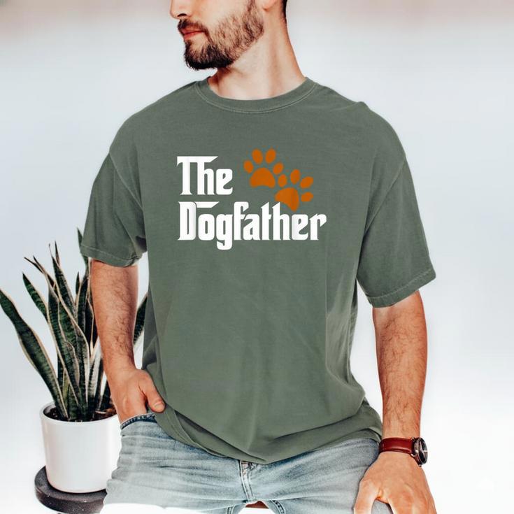 Cool Dog Dad Dog Father Shirt The Dogfather T-Shirt Men's Comfort Colors T-Shirt