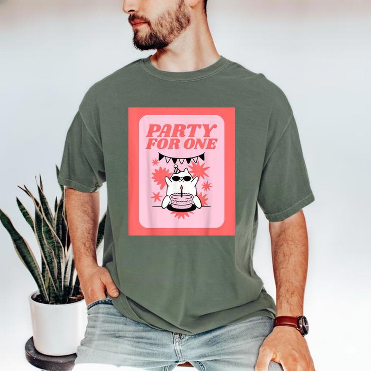 Cool Fun Cute Party Introvert Cat Character Men's Comfort Colors T-Shirt