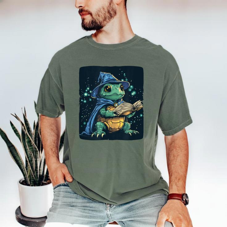 Cool Magical Book With Wizard Turtle For Adults And Kids Men's Comfort Colors T-Shirt