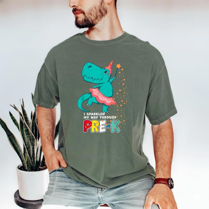 Cute Magical Ballerina Dino Unicorn Pre-K Graduation Men's Comfort Colors T-Shirt