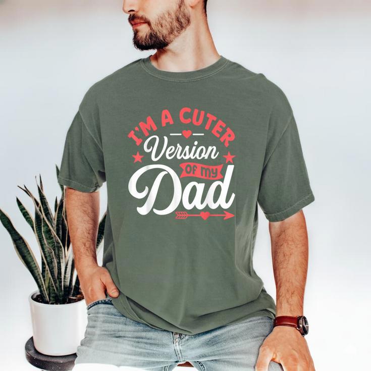 Cuter Version Of Dad Cute Kid Boy Girl Proud New Dad Men's Comfort Colors T-Shirt