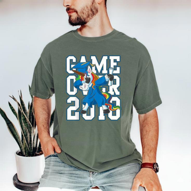 Dabbing Graduation Class Of 2018 T Shirt Unicorn Dab Men's Comfort Colors T-Shirt