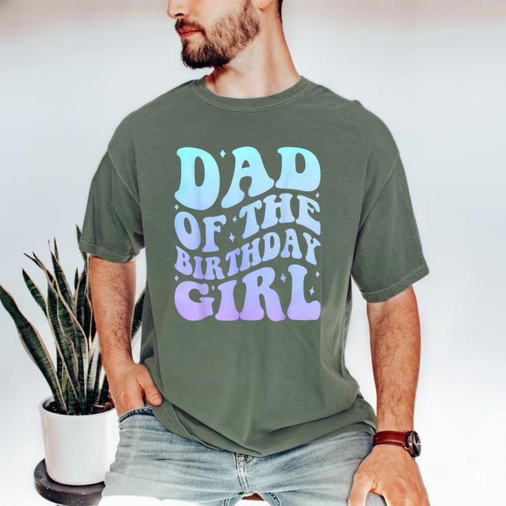 Dad Of The Birthday Girls Teens Kid Family Matching Birthday Men's Comfort Colors T-Shirt