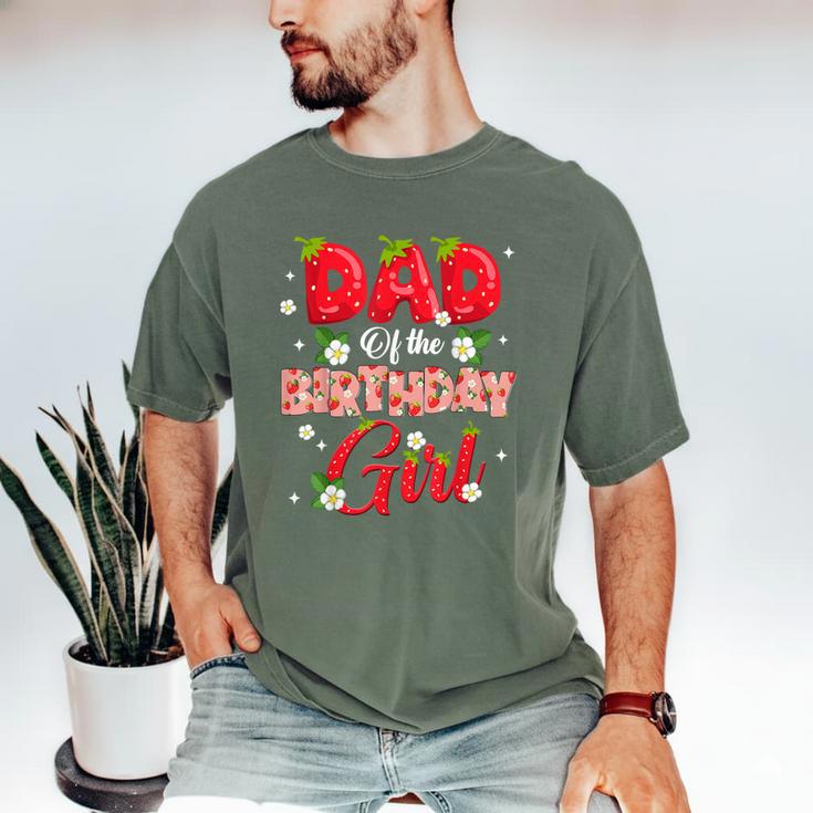 Dad And Mom Birthday Girl Strawberry Berry Sweet One Two Men's Comfort Colors T-Shirt