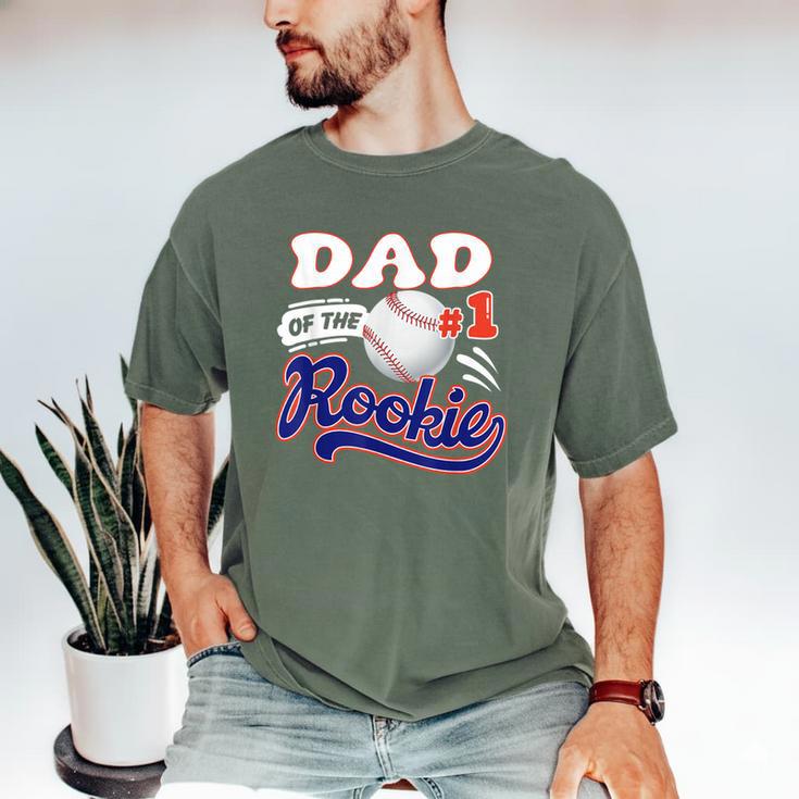 Dad Rookie Of Year 1st Birthday Baseball Theme Matching Men's Comfort Colors T-Shirt