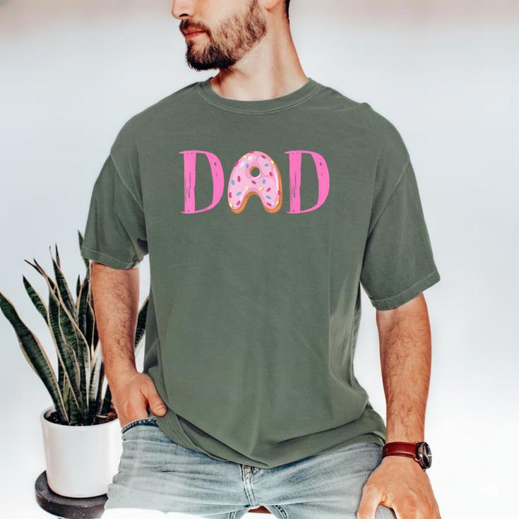 Dad Of The Sweet One Birthday Donut Girl 1st Birthday Men's Comfort Colors T-Shirt
