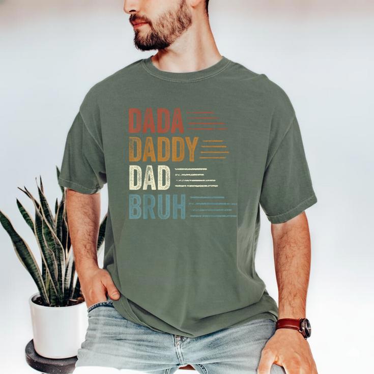 Dada Daddy Dad Bruh For Dad Father's Day Men's Comfort Colors T-Shirt