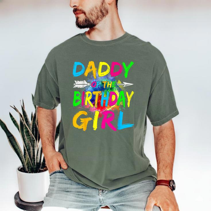 Daddy Of The Birthday Girl Retro 80's Party Men's Comfort Colors T-Shirt