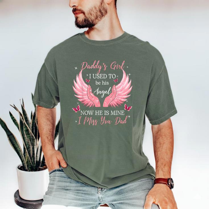 Daddy Girl I Used To Be His Angel Now He Is Mine Men's Comfort Colors T-Shirt