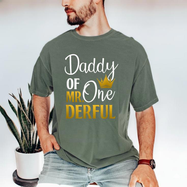 Daddy Of Mr Onederful 1st Birthday Father's Day First Daddy Men's Comfort Colors T-Shirt