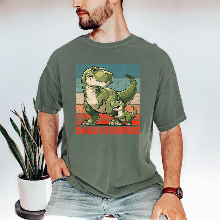 Daddysaurus Father's Day Best Dad T-Rex Papa Men's Comfort Colors T-Shirt