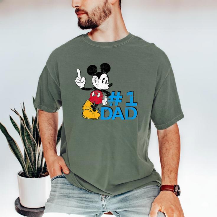 Disney Mickey Mouse Father's Day 1 Dad Men's Comfort Colors T-Shirt
