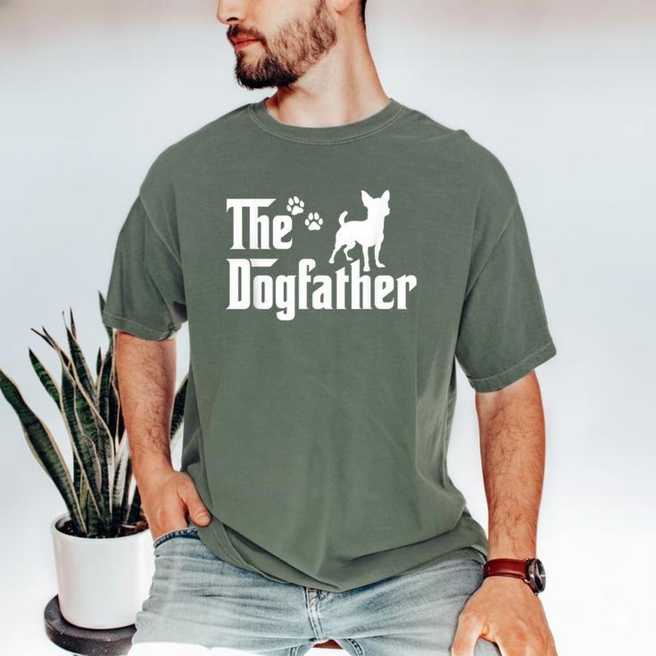 The Dogfather Tee Dad Dog Lover Chihuahua Men's Comfort Colors T-Shirt