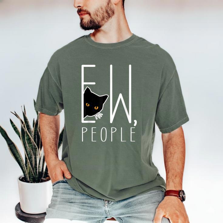 Ew People Cat Introvert Anti-Social Men's Comfort Colors T-Shirt