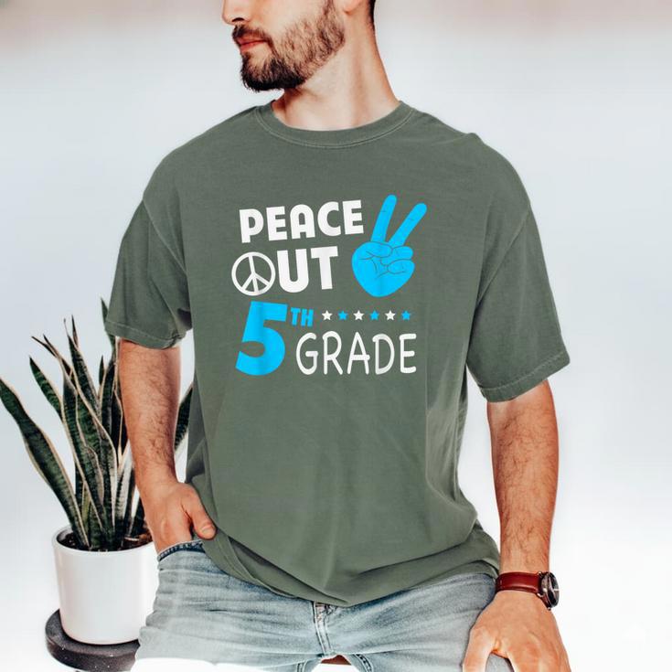 Fifth Grade Graduation Peace Out 5th Grade Boys Men's Comfort Colors T-Shirt