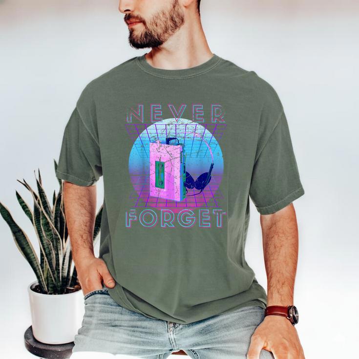 Never Forget Retro 80s 90s Nostalgia Men's Comfort Colors T-Shirt