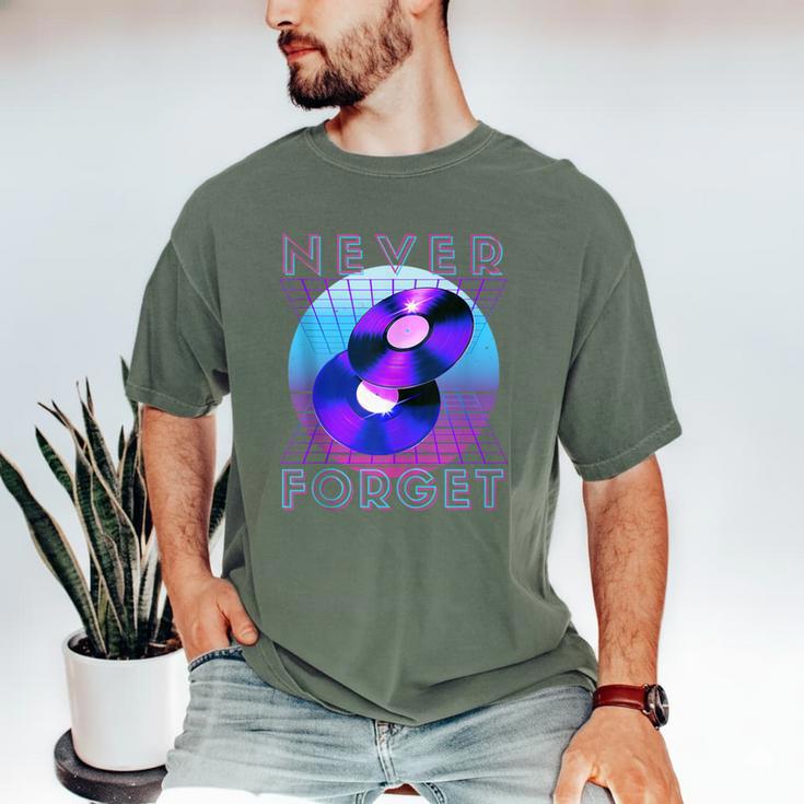 Never Forget Retro 80s 90s Nostalgia Men's Comfort Colors T-Shirt