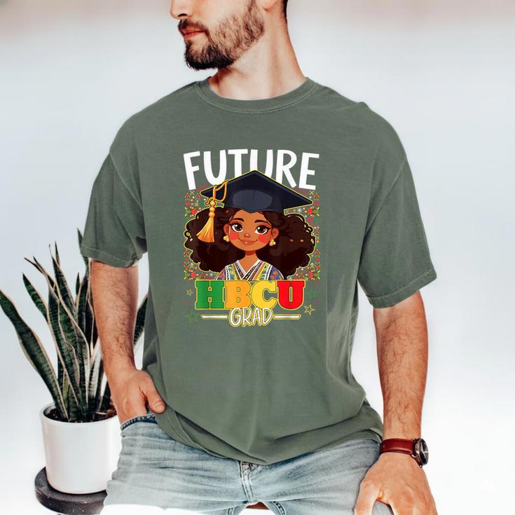 Future HBCU Grad Afro Girl College Graduation Kids Men's Comfort Colors T-Shirt