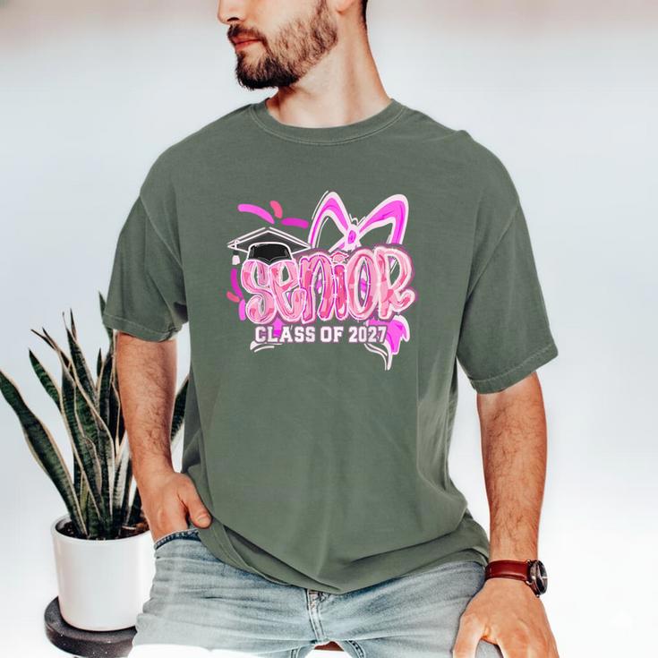 Graduation 2027 Senior 2027 Class Of 2027 Coquette Pink Girl Men's Comfort Colors T-Shirt