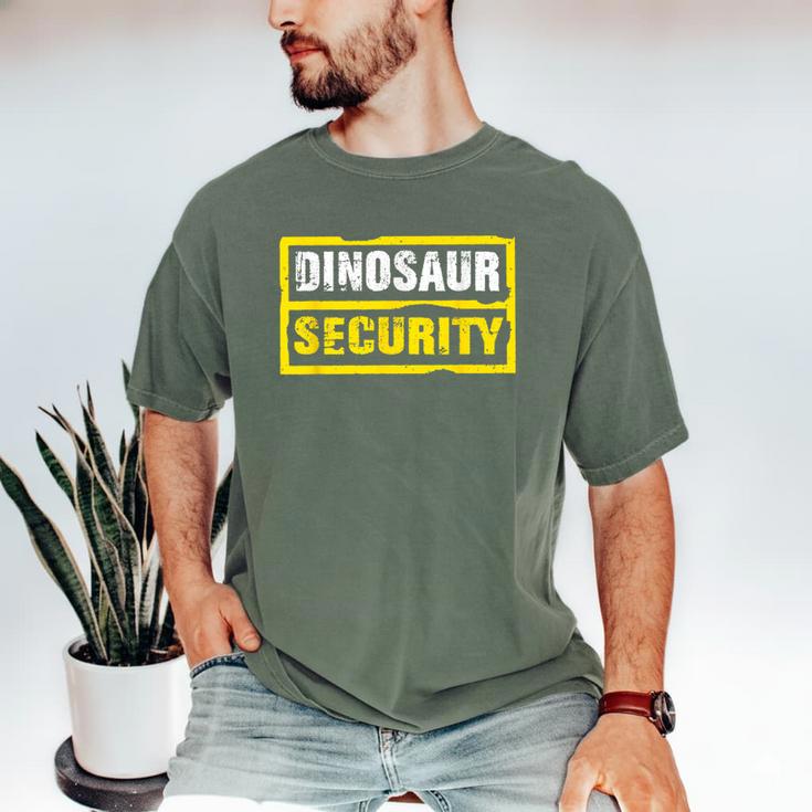 Halloween Adult Costume Dinosaur Security Dad Mom Men's Comfort Colors T-Shirt
