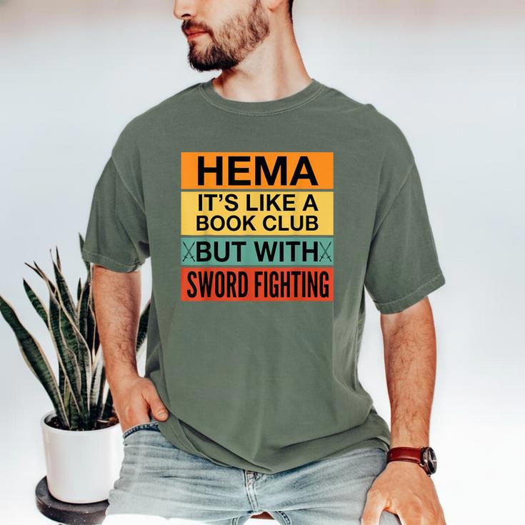 Hema Definition Like A Book Club With Swords Men's Comfort Colors T-Shirt