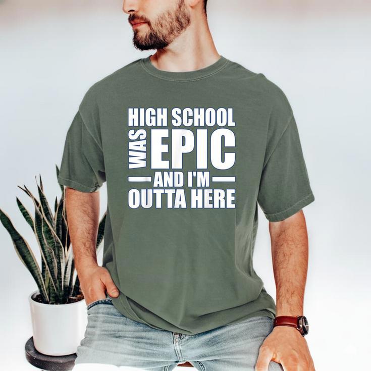 High School Graduate Graduation Party Meme Men's Comfort Colors T-Shirt