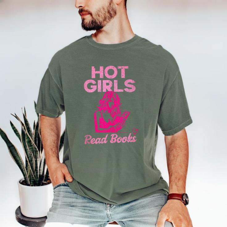 Hot Girls Read Books Cute Book Reader Women Men's Comfort Colors T-Shirt