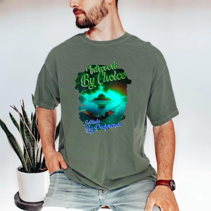 Introvert Choice Solitude By Preference Men's Comfort Colors T-Shirt
