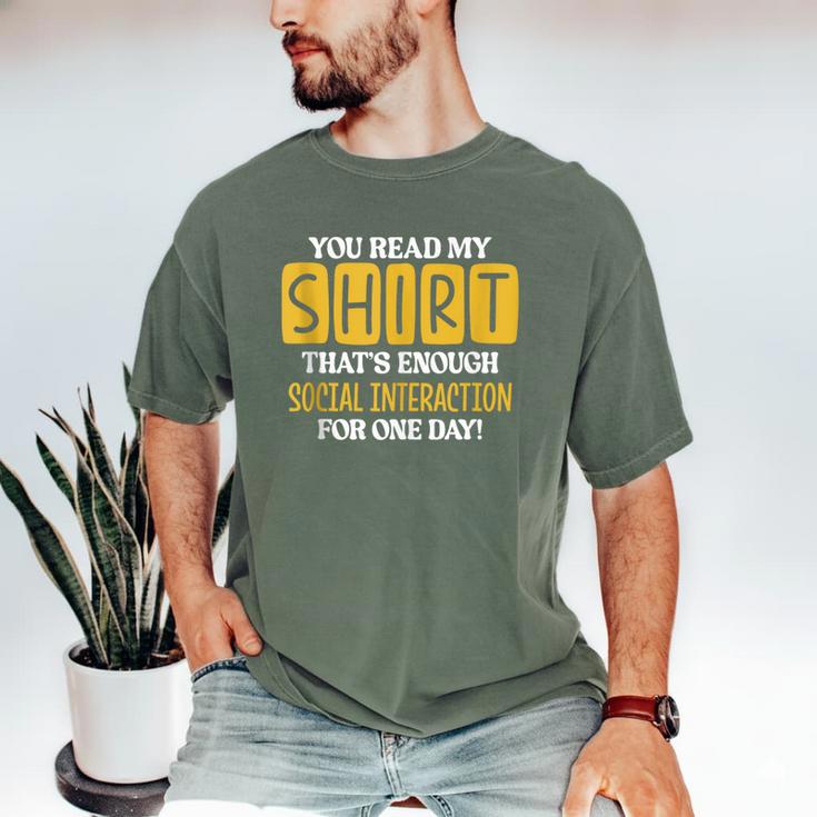 Introvert Quote Motivational For Men Women Kids Men's Comfort Colors T-Shirt