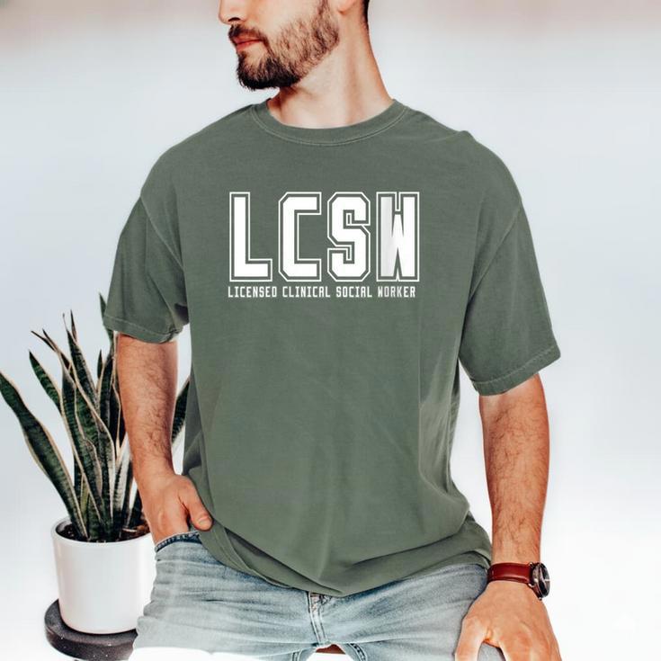LCSW Licensed Clinical Social Worker Graduation Men's Comfort Colors T-Shirt