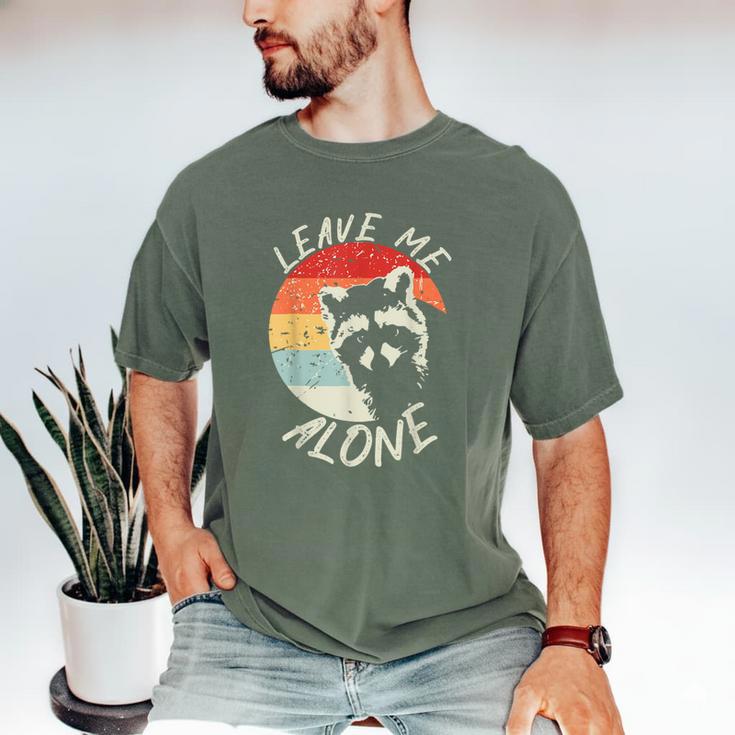 Leave Me Alone Raccoon Lover Introvert Antisocial Shy INTP Men's Comfort Colors T-Shirt