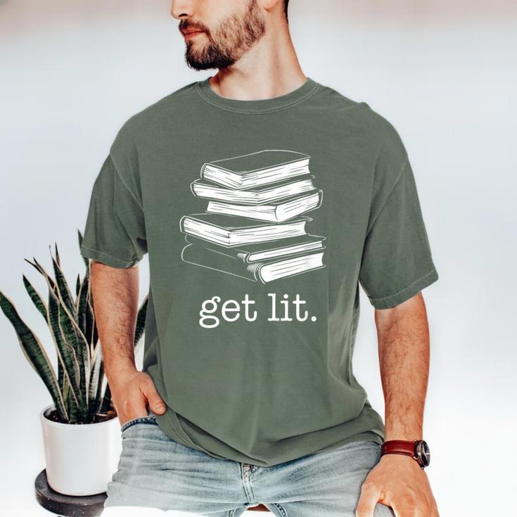 Let's Get Lit Books Men's Comfort Colors T-Shirt