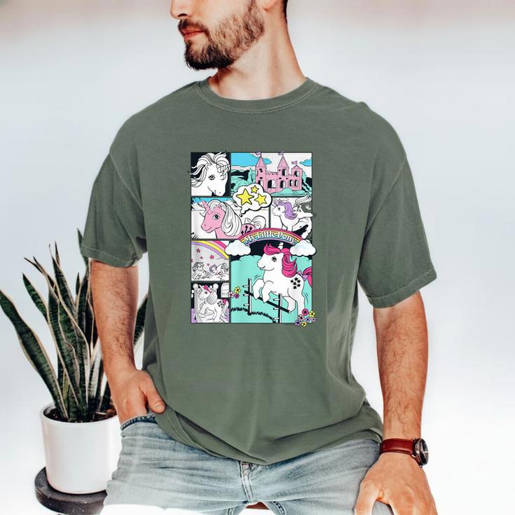 My Little Pony Classic Vintage Rainbow Castle Comic Book Men's Comfort Colors T-Shirt