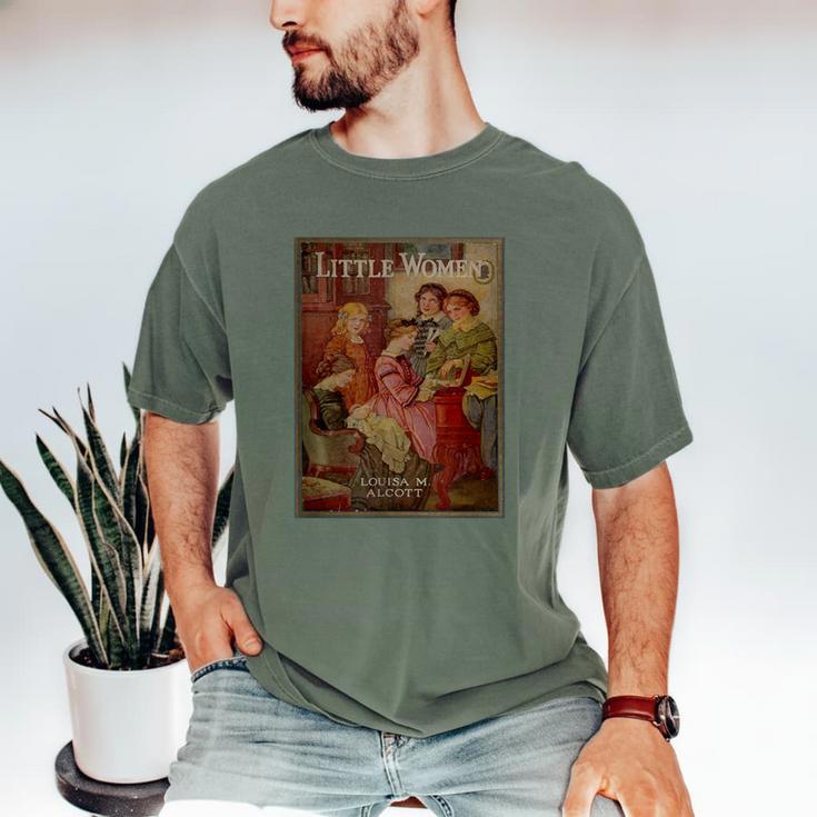 Louisa May Alcott Coming Of Age Novel Little Women Book Cover Small Men's Comfort Colors T-Shirt