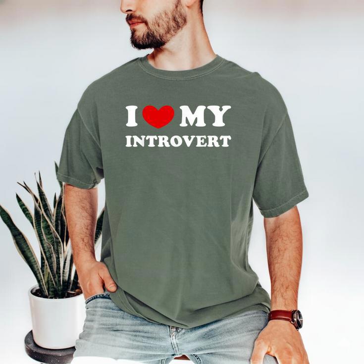 I Love My Introvert I Heart My Introvert Men's Comfort Colors T-Shirt