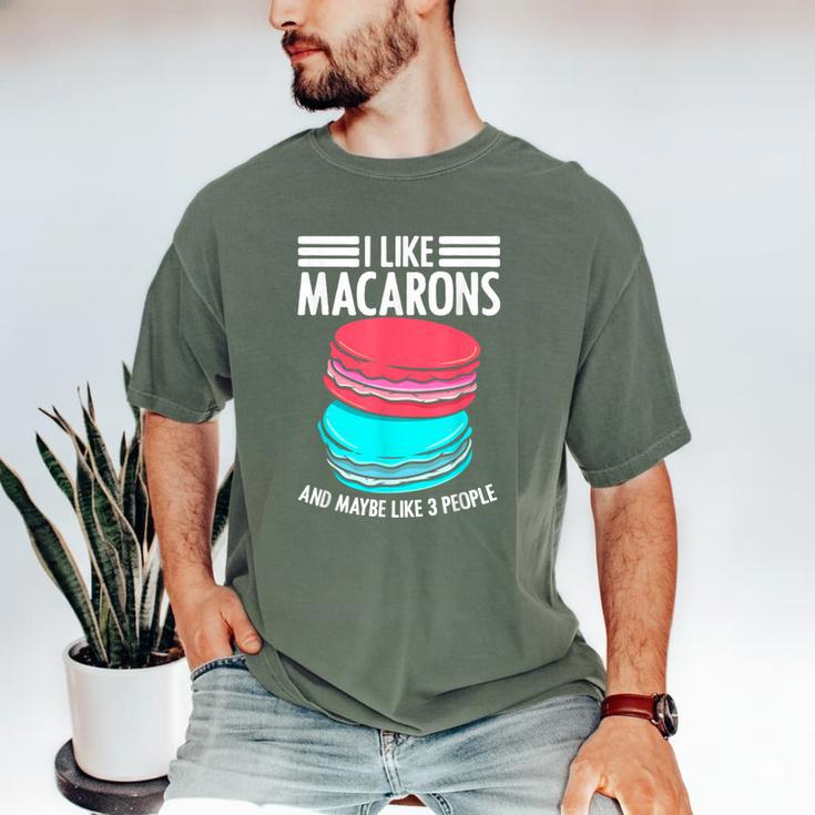 Macaroons Dessert Antisocial Introvert Pastries Food Lover Men's Comfort Colors T-Shirt