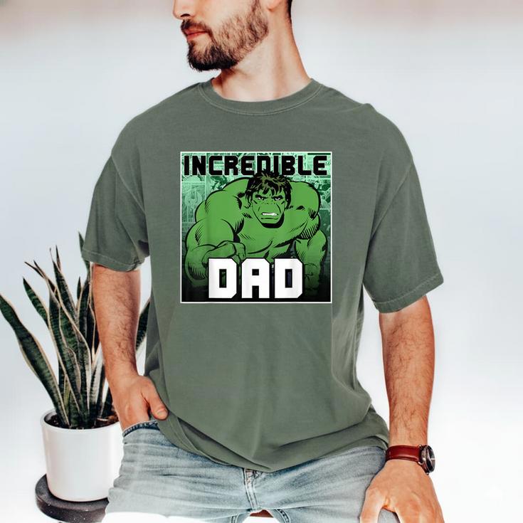 Marvel Comics Avengers Father's Day Hulk Incredible Dad Men's Comfort Colors T-Shirt