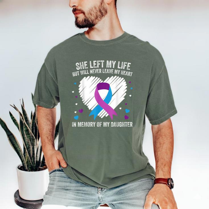 In Memory Of My Loving Daughter Suicide Prevention Awareness Men's Comfort Colors T-Shirt