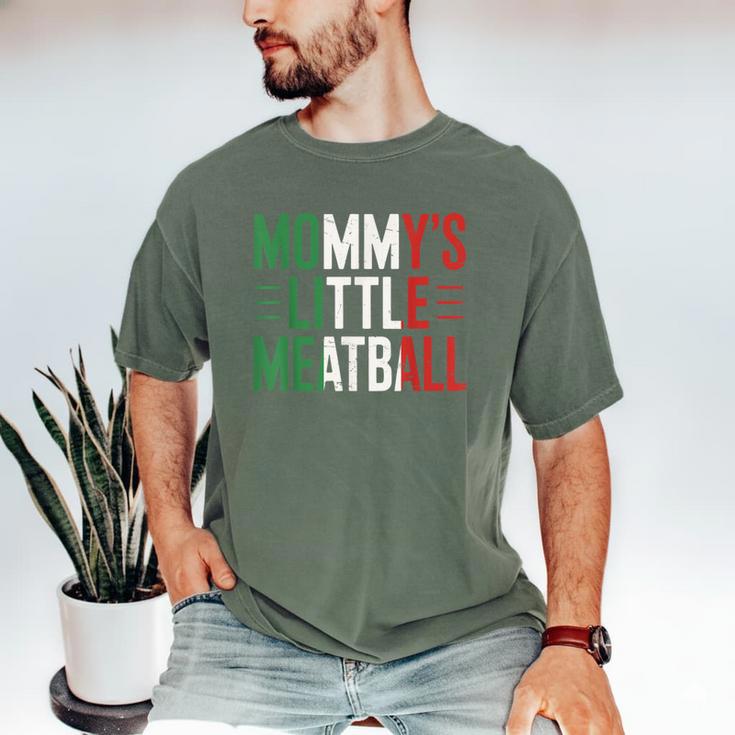 Mommy's Little Meatball Italian Quote Family Dad Mom Kids Men's Comfort Colors T-Shirt