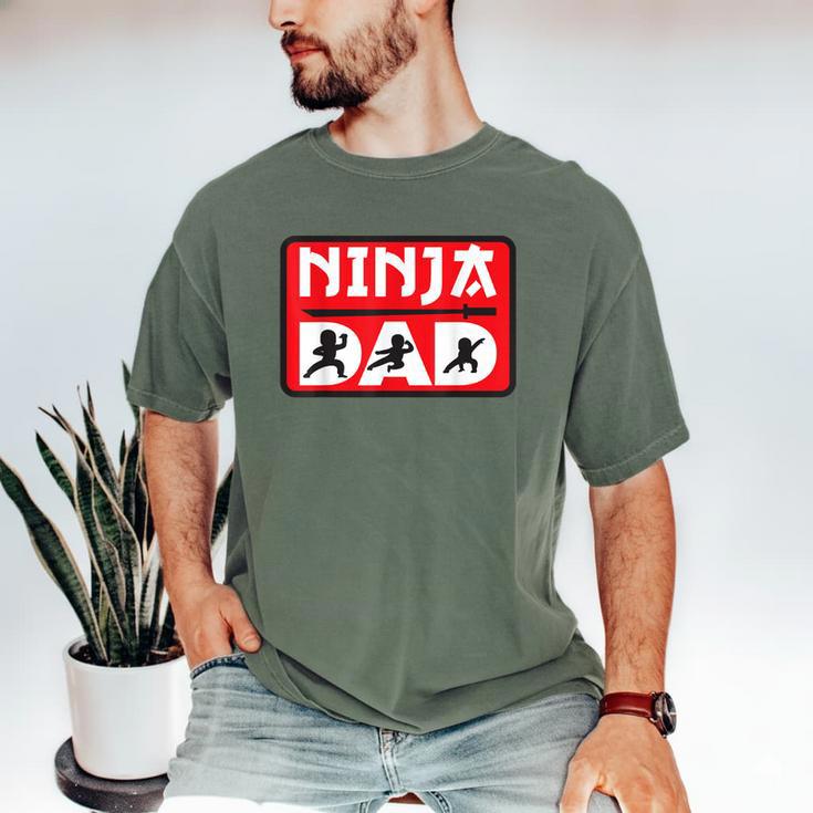 Ninja Dad Matching Family Ninja Warrior Men's Comfort Colors T-Shirt