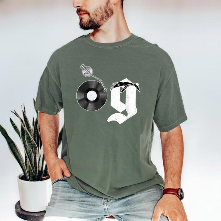Old School Dad OG Hip Hop Head Vinyl Retro 80s90s Nostalgia Men's Comfort Colors T-Shirt