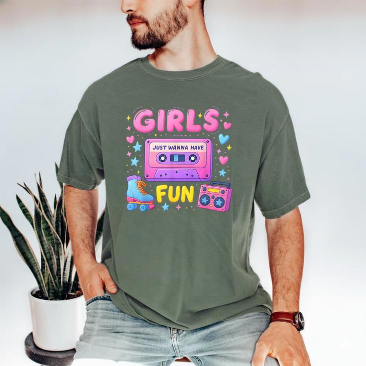 Old School Memory Girls Just Wanna Have Fun Artwork Men's Comfort Colors T-Shirt