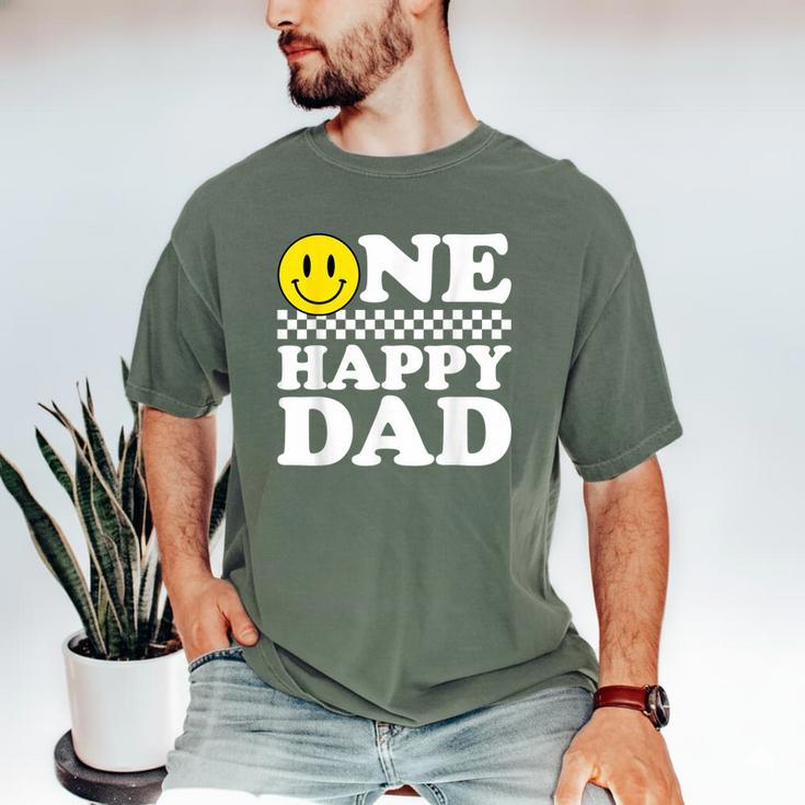 One Happy Dude Dad 1st Birthday Family Matching Men's Comfort Colors T-Shirt