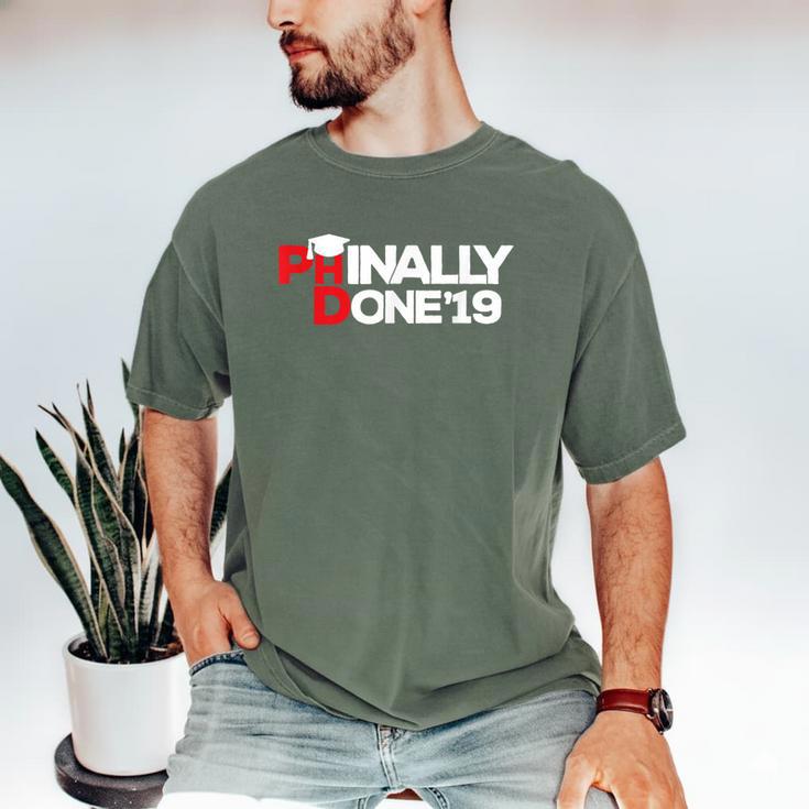 Phinally Done Graduation 2019 Phd Shirt Men's Comfort Colors T-Shirt