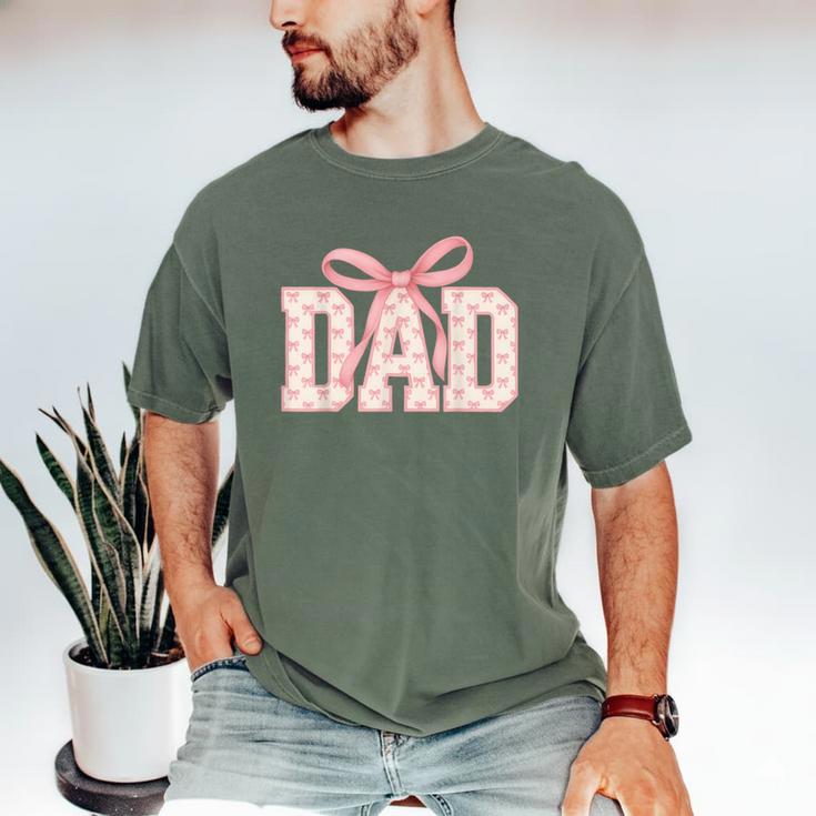 Pink Bow Dad Dad Life Best Dad Ever Father's Day Tees Men's Comfort Colors T-Shirt
