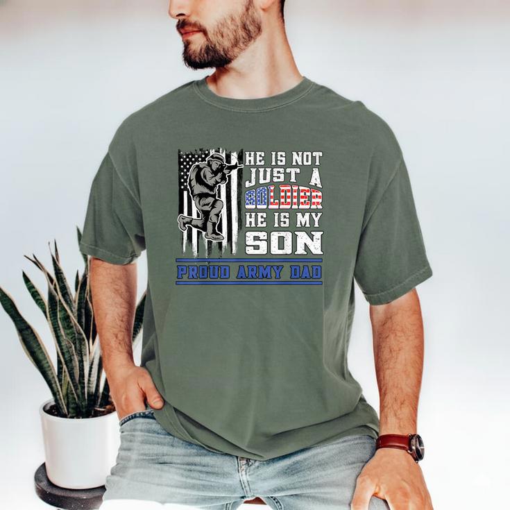Proud Army Dad Soldier Son Patriotic Veterens Men's Comfort Colors T-Shirt