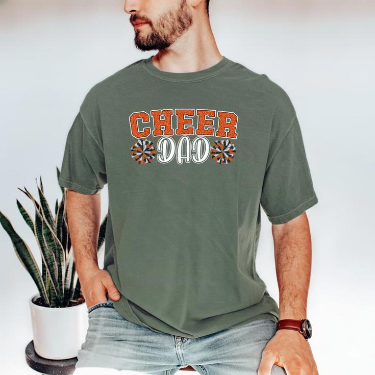 Proud Cheer Dad My Favorite Cheerleader Calls Me Dad Orange Men's Comfort Colors T-Shirt