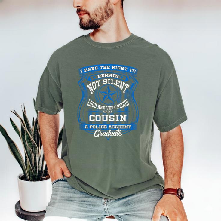 Proud Of Cousin Police Academy Graduation Shirt Men's Comfort Colors T-Shirt